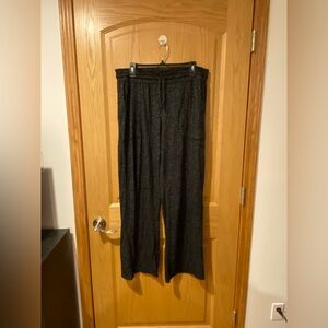 Stars Above Women’s Size Large Dark Grey Wide Leg Pajama Pants with Pockets